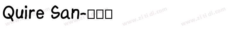 Quire San字体转换